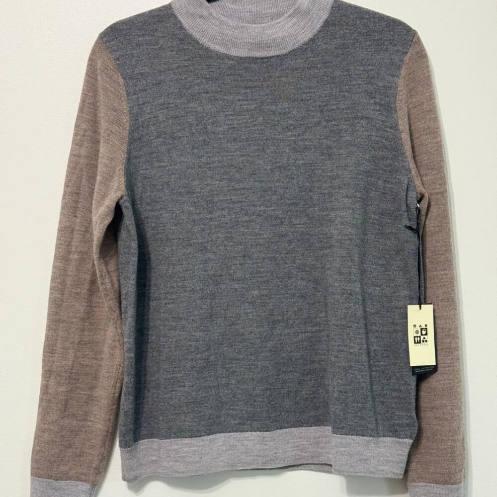 NWT Merino Wool Max Studio Colorblock XL Sweater